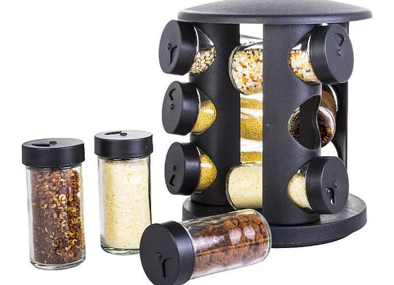 Porta-tempero de Vidro 10 Peças Brinox - Lock & Stock