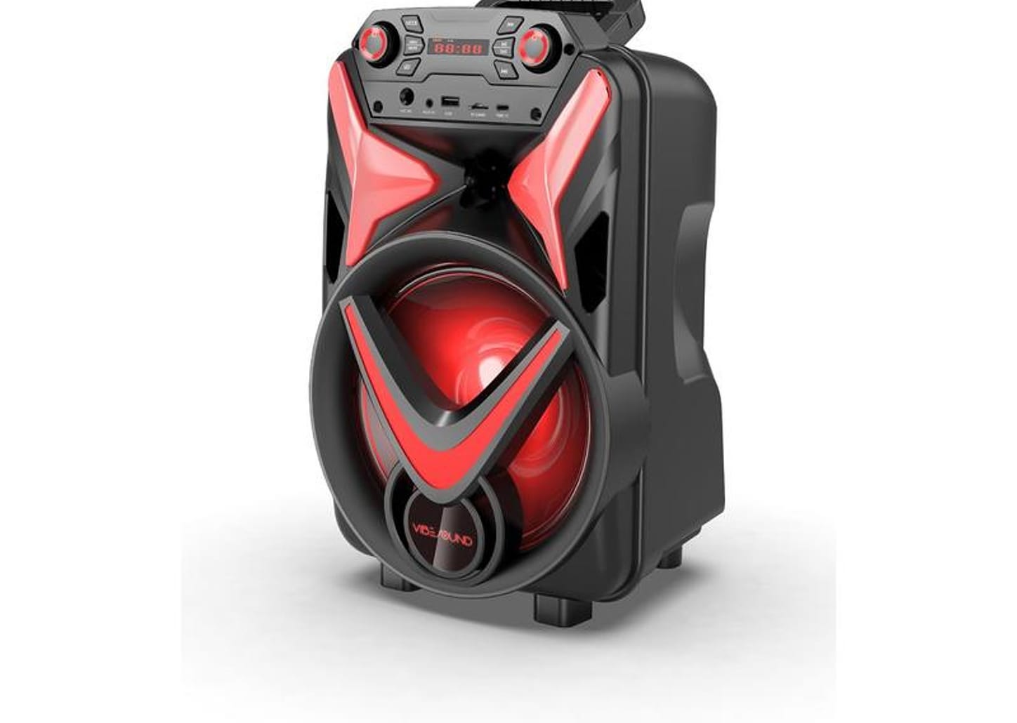 Caixa de Som Amplificada Bluetooth Vivensis Vibe Sound V8 Power 340W USB