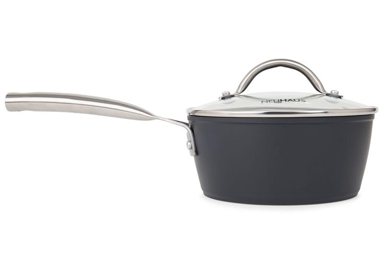 Jogo de Panelas Neuhaus Revestimento Cerâmico de Alumínio Forjado Preto Fundo Triplo 8 Peças Ceramic Prime