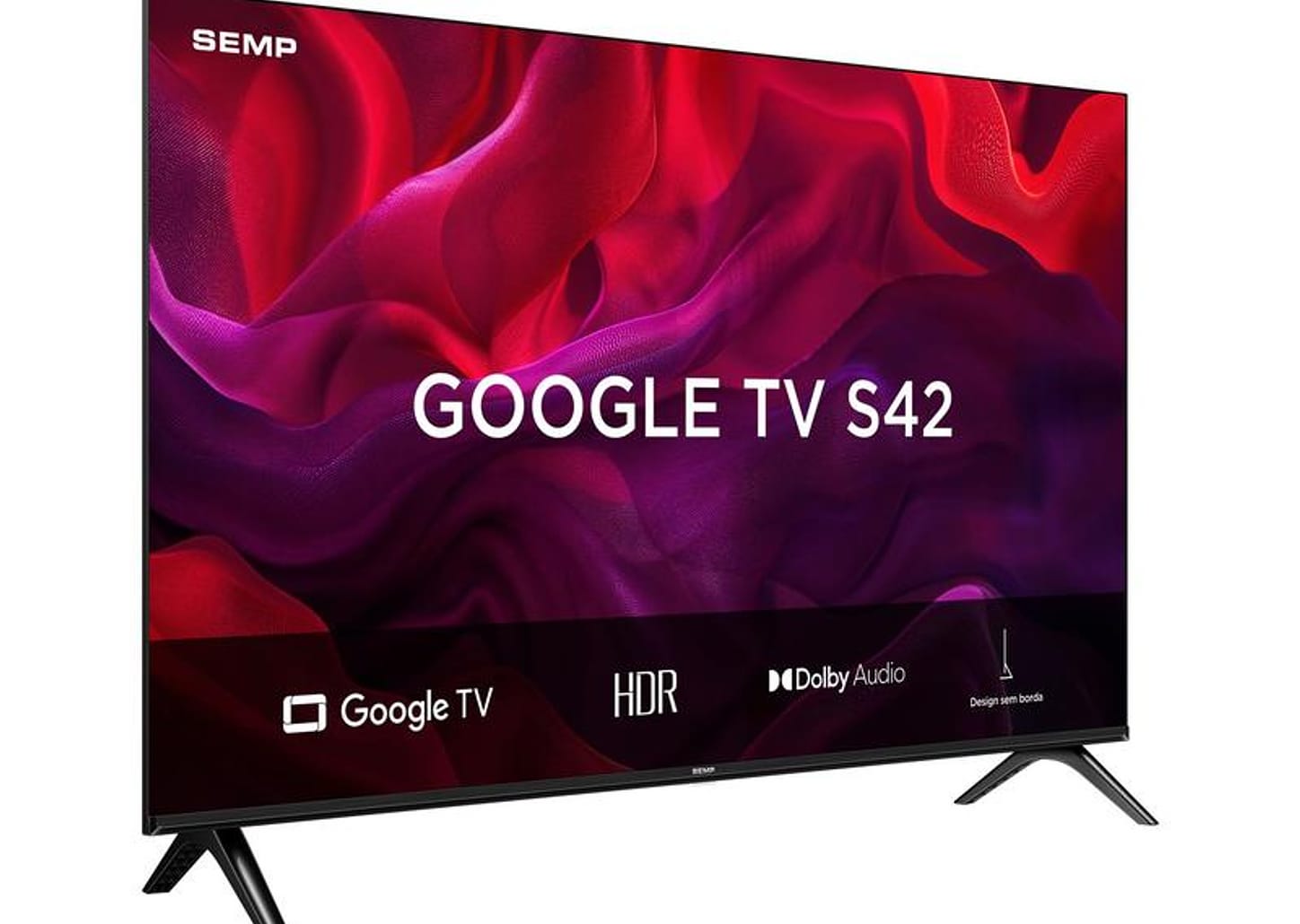 Smart TV 43" Full HD LED Semp S42 Google TV 2 HDMI