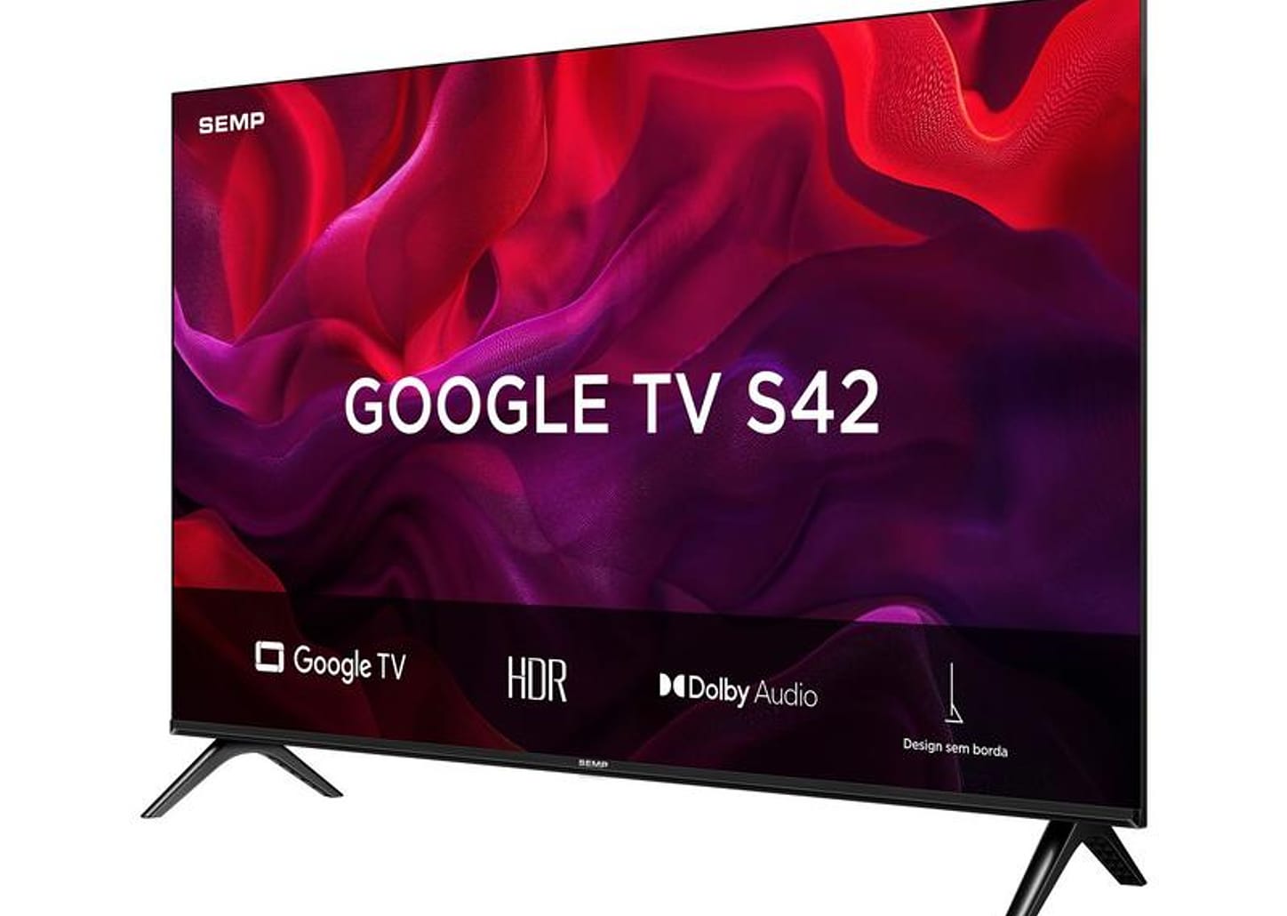 Smart TV 43" Full HD LED Semp S42 Google TV 2 HDMI