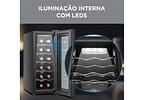 Adega Midea 12 Garrafas Preta com LED MDRW066FGGGL3