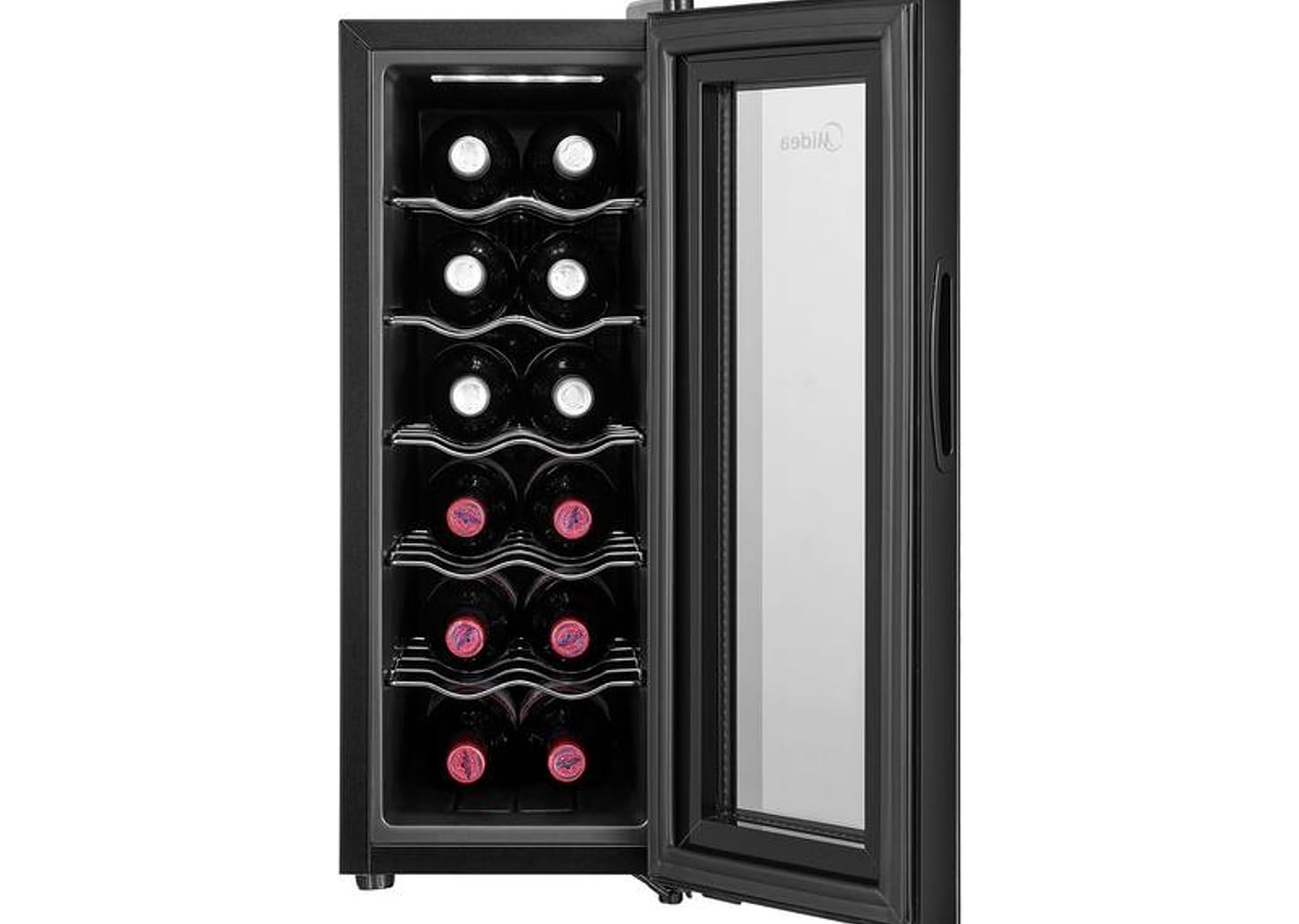 Adega Midea 12 Garrafas Preta com LED MDRW066FGGGL3