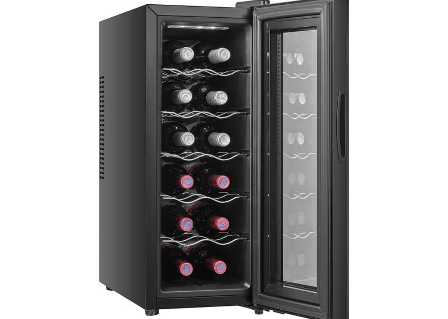 Adega Midea 12 Garrafas Preta com LED MDRW066FGGGL3