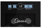 Adega Midea 12 Garrafas Preta com LED MDRW066FGGGL3