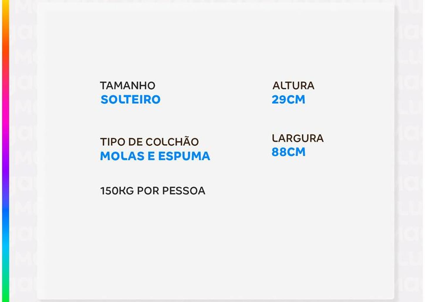 Colchão Casal Umaflex de Molas Ensacadas 29x88x188cm Resistence