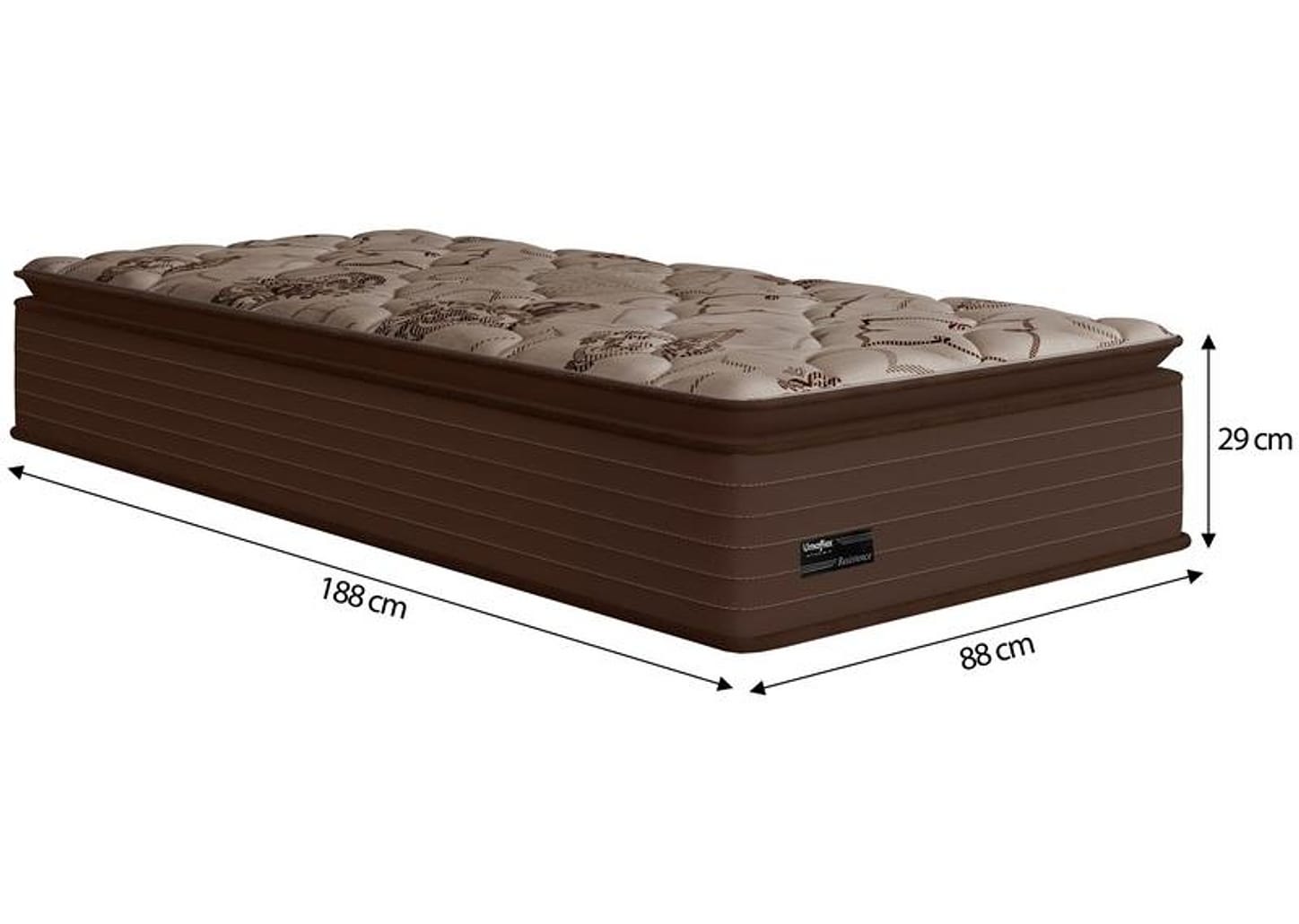 Colchão Casal Umaflex de Molas Ensacadas 29x88x188cm Resistence