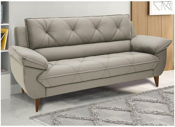 Sofá 3 Lugares Suede Malbec Linoforte