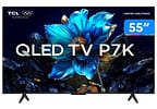 Smart TV 55" TCL 4K UHD QLED 55P7K Google TV AiPQ Google Assistente 3 HDMI 1 USB