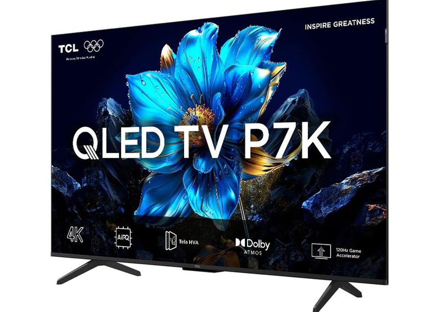 Smart TV 55" TCL 4K UHD QLED 55P7K Google TV AiPQ Google Assistente 3 HDMI 1 USB