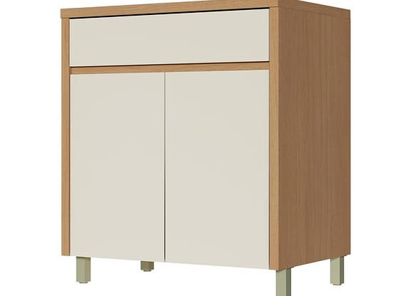 Balcão de Cozinha Nesher 100% MDF 2 Portas 1 Gaveta Condessa