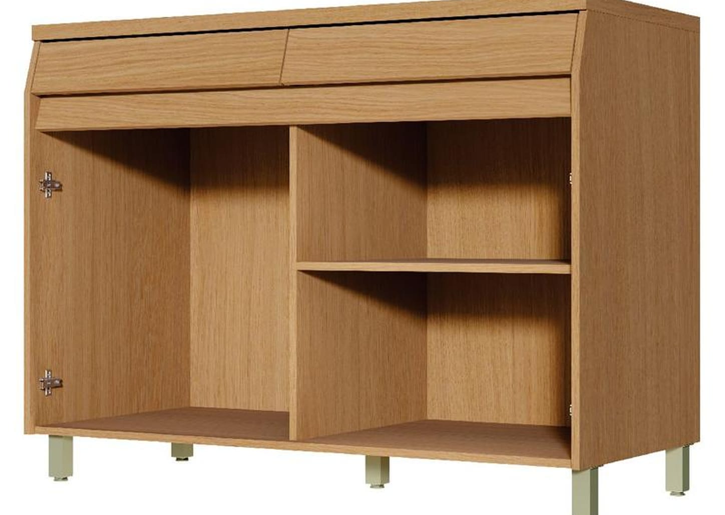 Balcão de Cozinha Nesher 100% MDF 2 Portas 2 Gavetas Simone Mendes