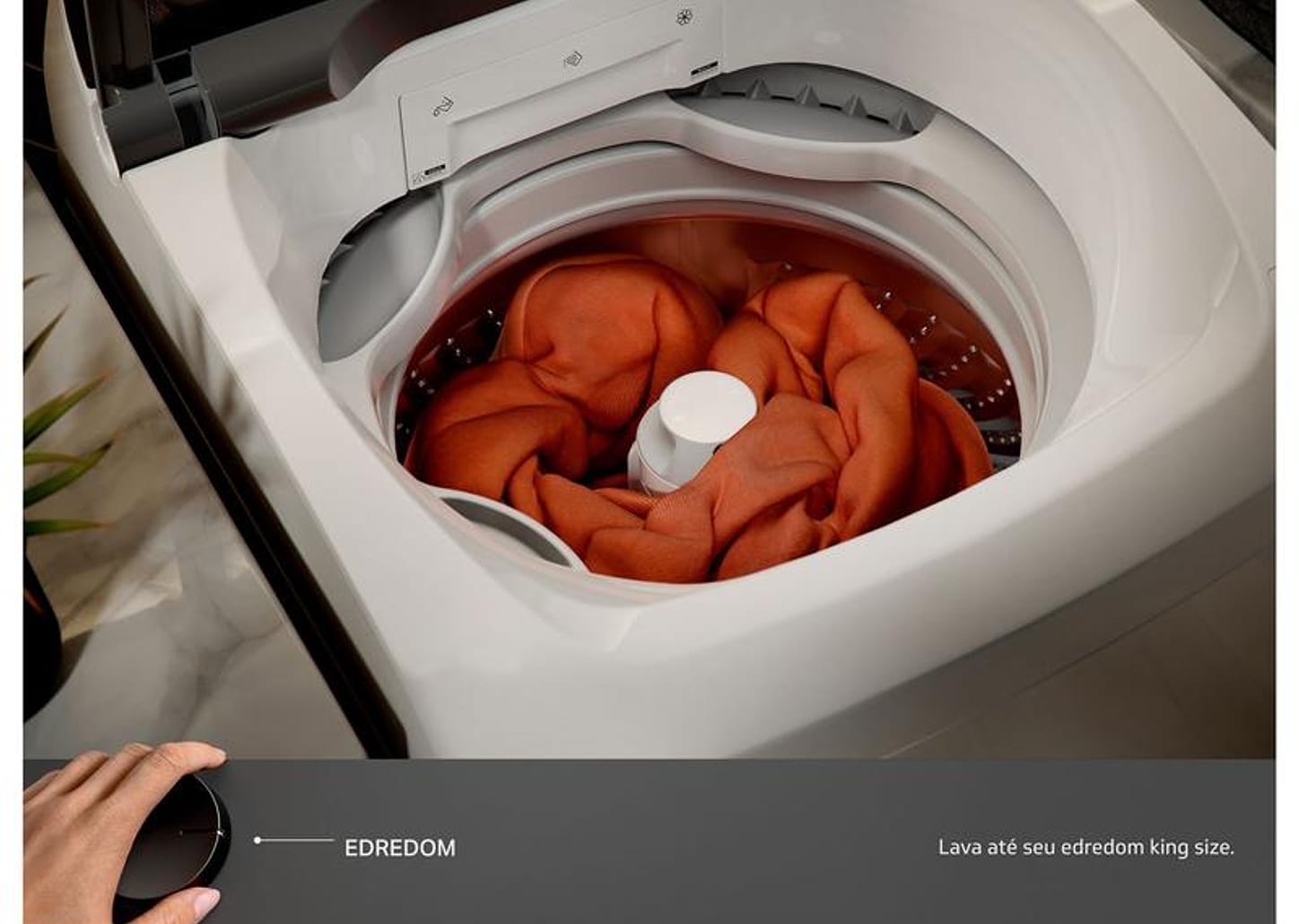 Lavadora de Roupas Brastemp 18kg Cesto Inox 12 Programas de Lavagem Branca BWF18AB