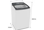 Lavadora de Roupas Brastemp 18kg Cesto Inox 12 Programas de Lavagem Branca BWF18AB