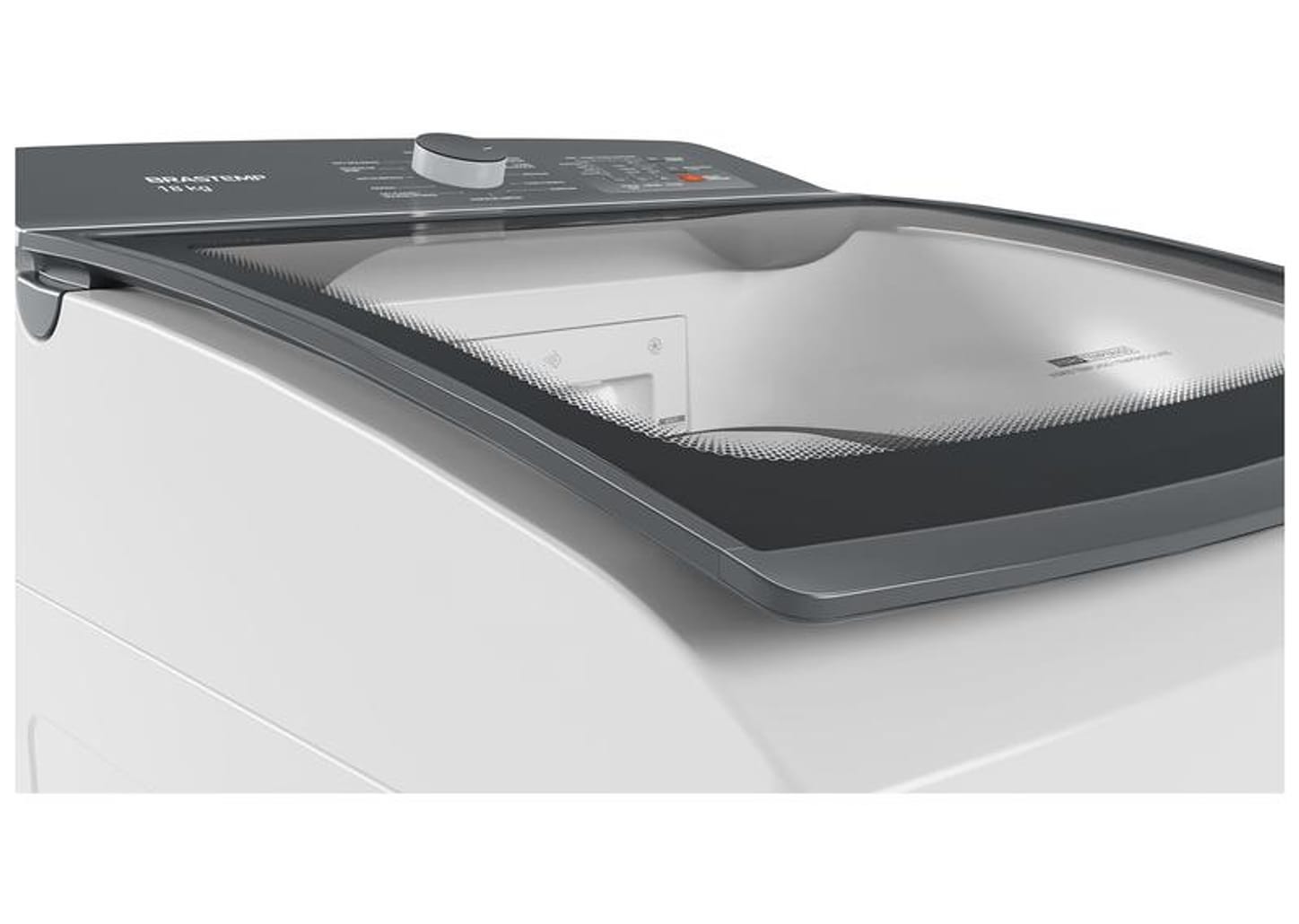 Lavadora de Roupas Brastemp 18kg Cesto Inox 12 Programas de Lavagem Branca BWF18AB