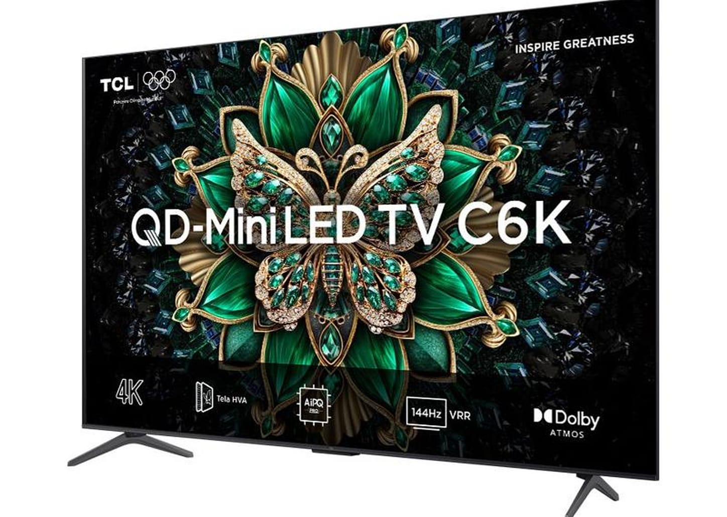 Smart TV 65" TCL 4K UHD MiniLED 565C6K 120Hz Google TV AiPQ Google Assistente 4 HDMI 2 USB