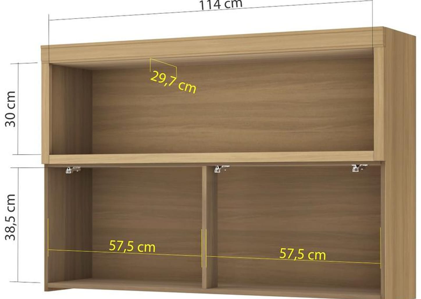 Armário de Cozinha Aéreo MDF Nesher Marquesa 1 Porta 120x82cm