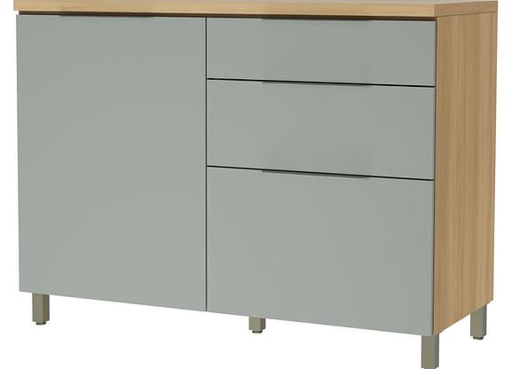 Balcão de Cozinha Nesher 100% MDF 1 Porta 3 Gavetas Marquesa