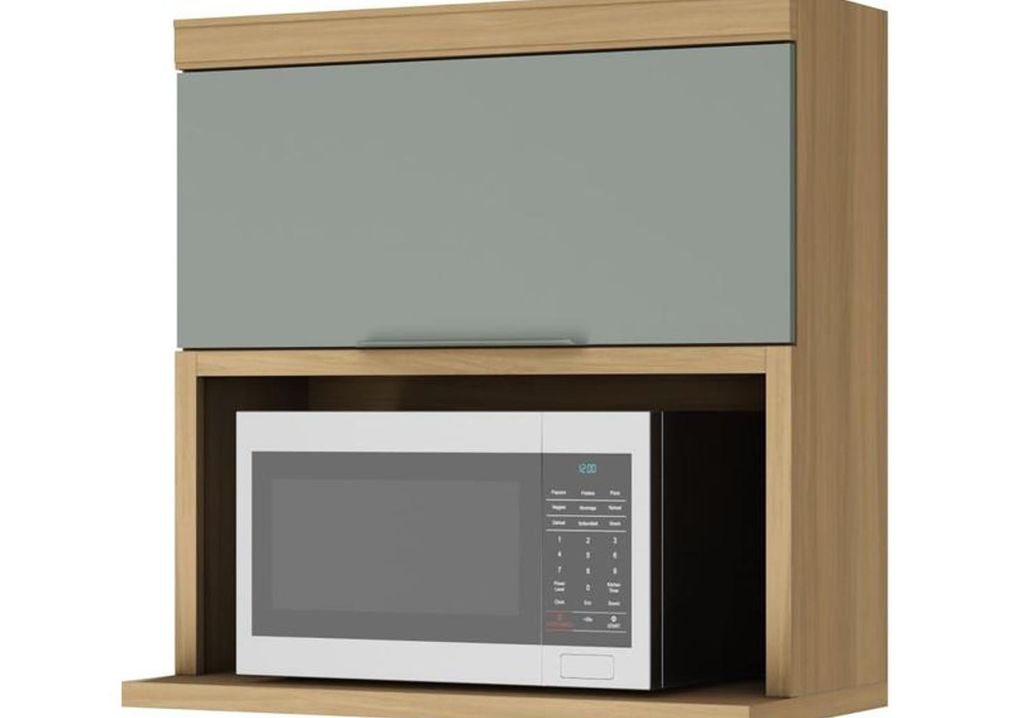 Armário de Cozinha Aéreo MDF Nesher Marquesa 1 Porta 80x82cm