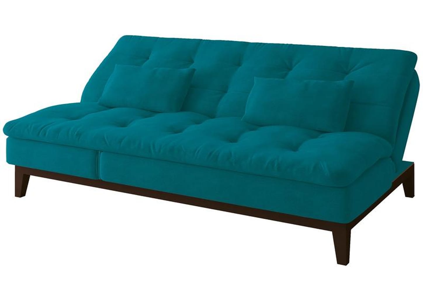 Sofá-cama 3 Lugares Reclinável Suede Linoforte Jade