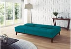 Sofá-cama 3 Lugares Reclinável Suede Linoforte Jade