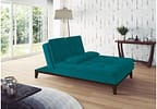 Sofá-cama 3 Lugares Reclinável Suede Linoforte Jade