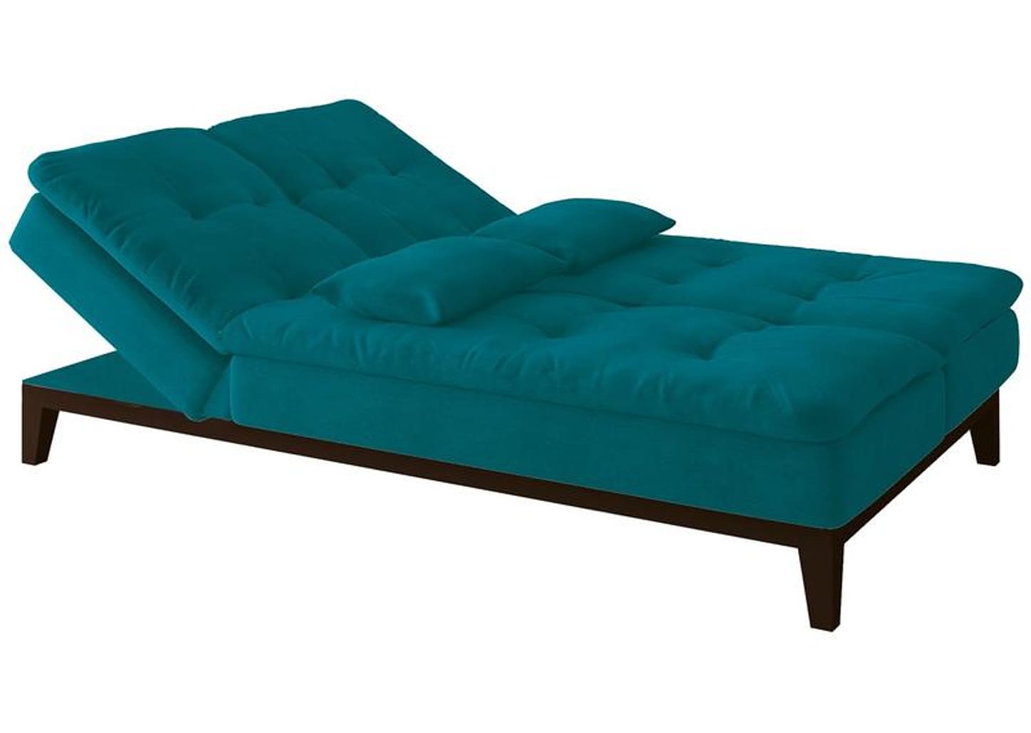 Sofá-cama 3 Lugares Reclinável Suede Linoforte Jade