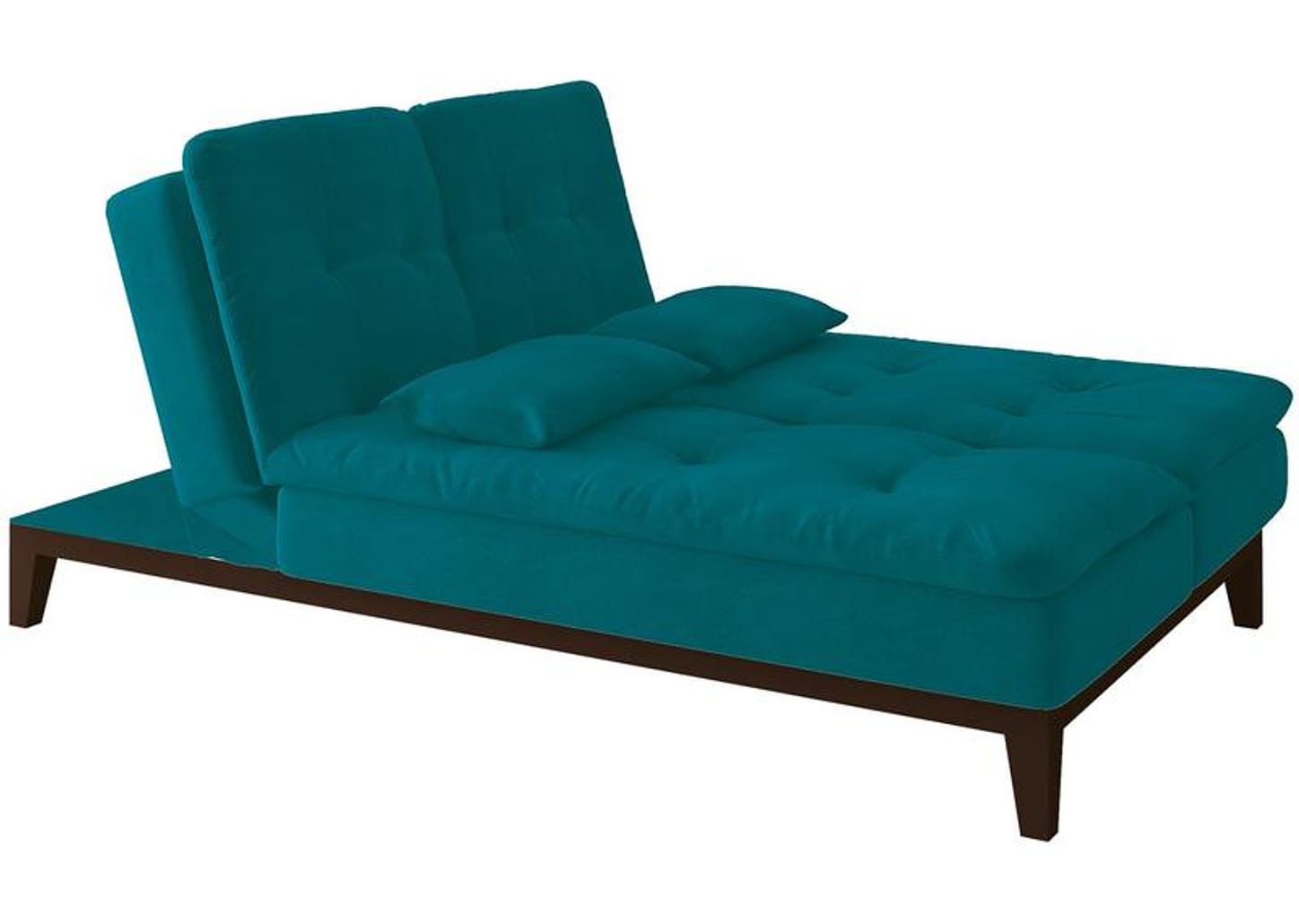 Sofá-cama 3 Lugares Reclinável Suede Linoforte Jade