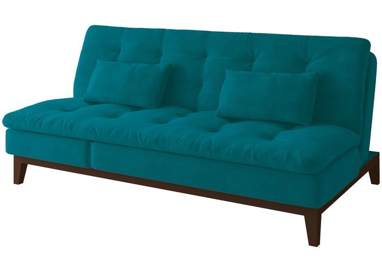 Sofá-cama 3 Lugares Reclinável Suede Linoforte Jade