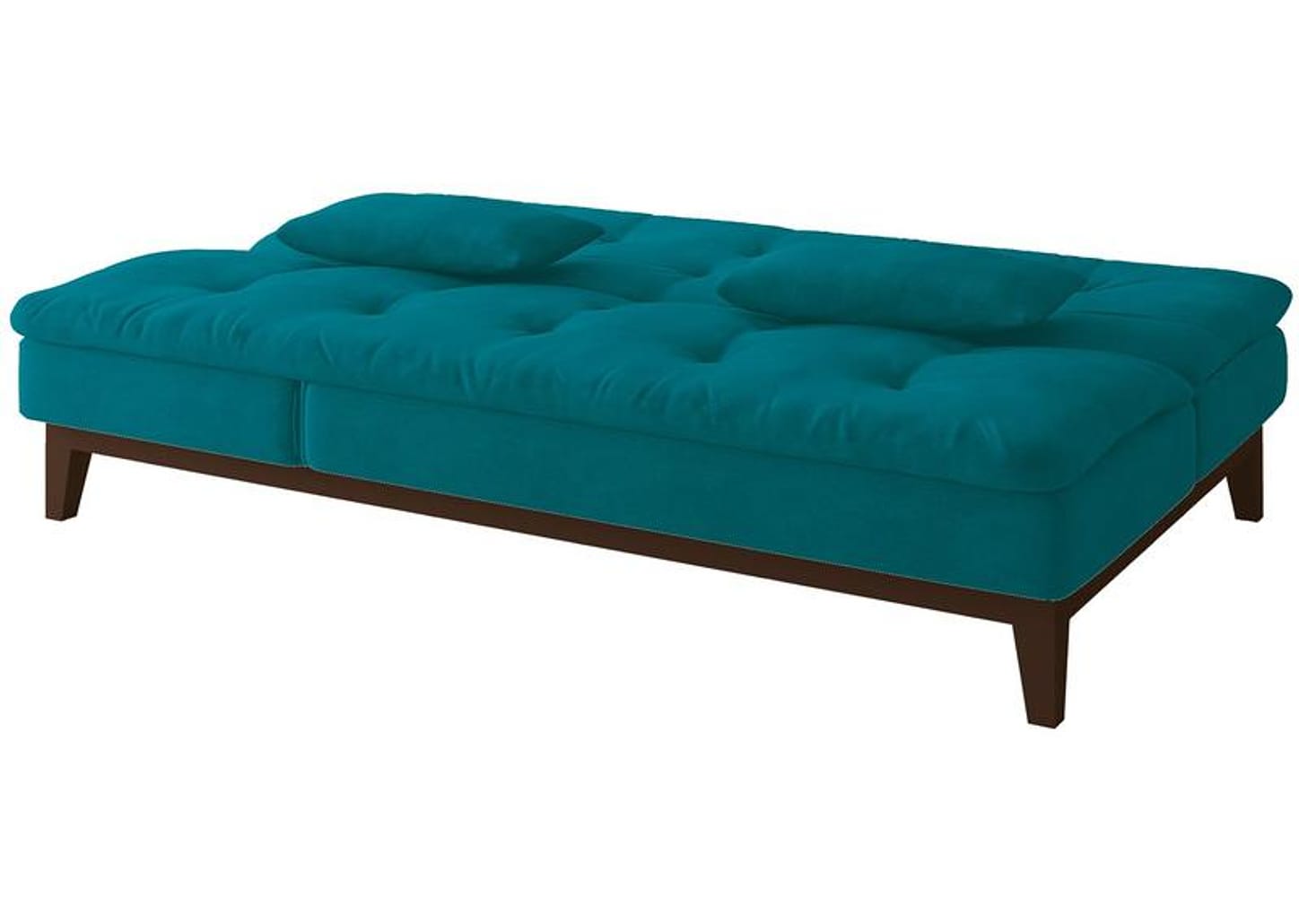 Sofá-cama 3 Lugares Reclinável Suede Linoforte Jade
