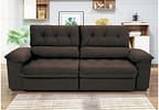 Sofá 4 Lugares Retrátil Reclinável Suede Hannover Linoforte