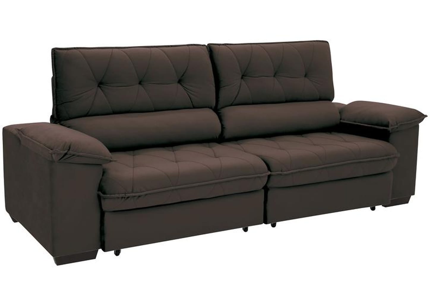 Sofá 4 Lugares Retrátil Reclinável Suede Hannover Linoforte