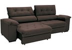 Sofá 4 Lugares Retrátil Reclinável Suede Hannover Linoforte