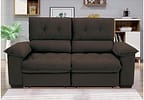Sofá 3 Lugares Retrátil Reclinável Suede Hannover Linoforte