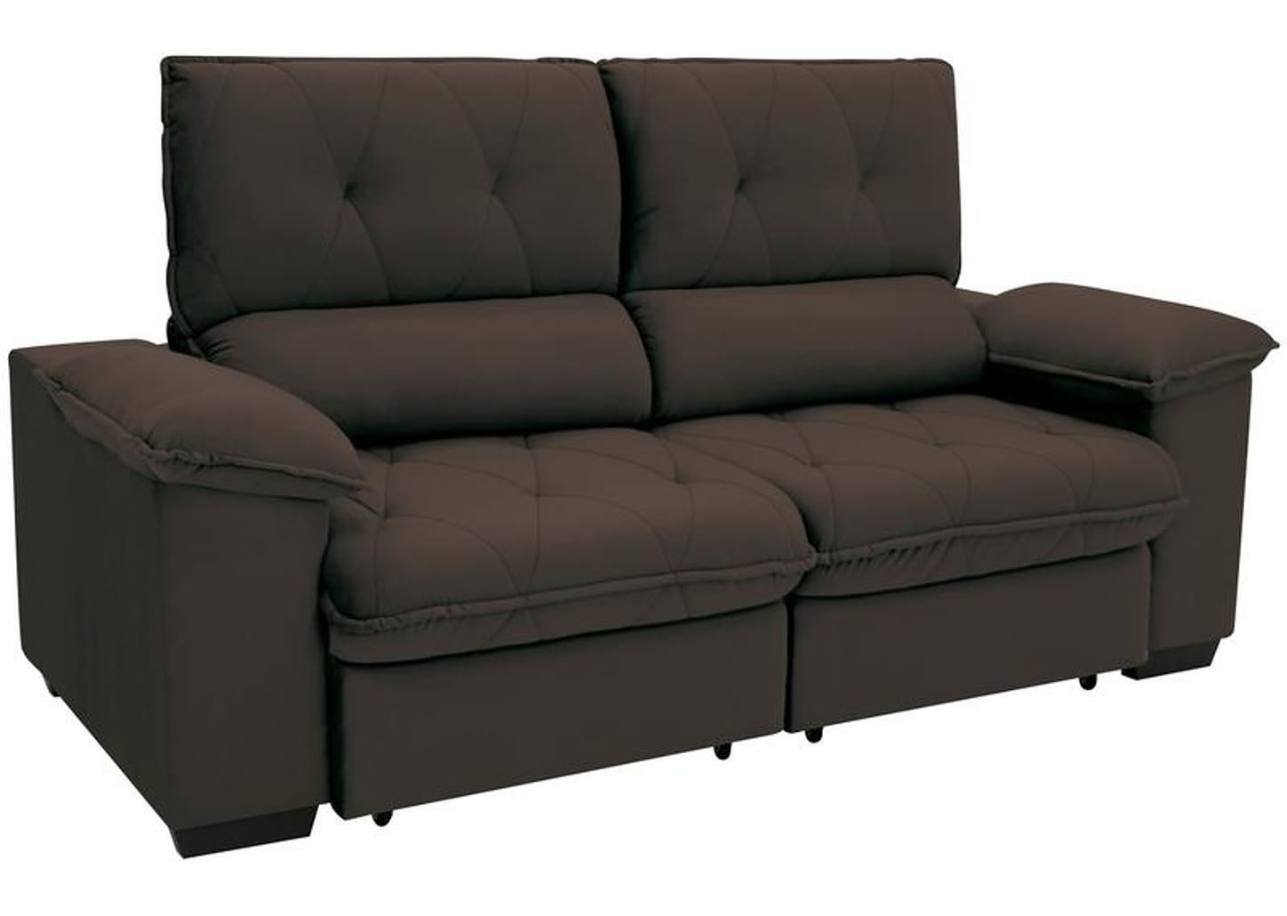 Sofá 3 Lugares Retrátil Reclinável Suede Hannover Linoforte