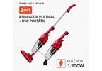 Aspirador de Pó 2 em 1 Mondial 1500W Turbo Cycle AP-40-R Vermelho e Preto