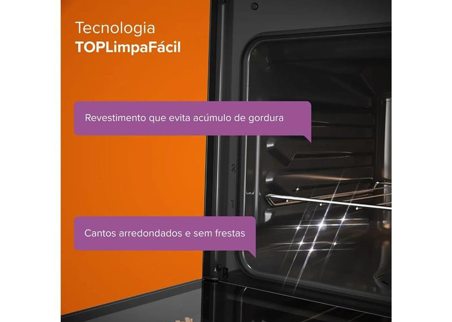 Fogão 4 Bocas Continental Inox Preto FC4GB