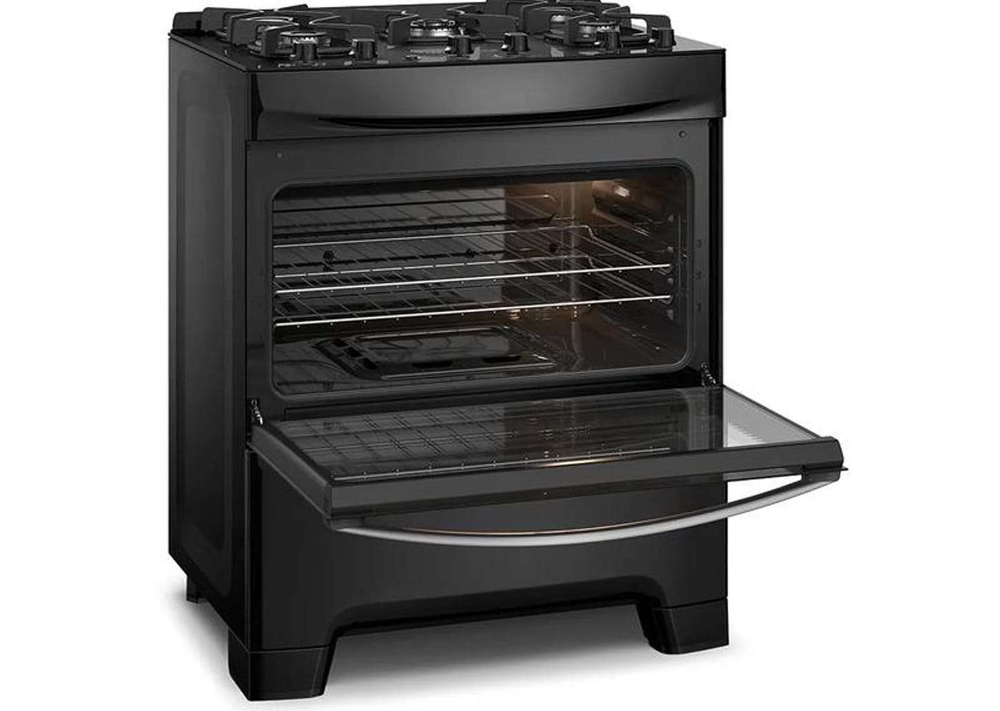 Fogão 5 Bocas Continental Inox Preto FC5GB