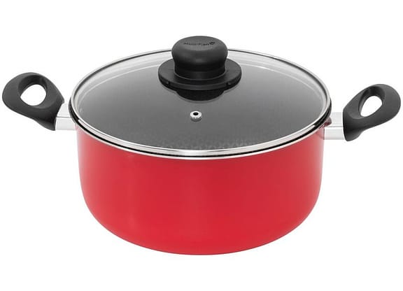 Caçarola Multiflon Antiaderente 26cm 6,3L Vermelho Gourmet