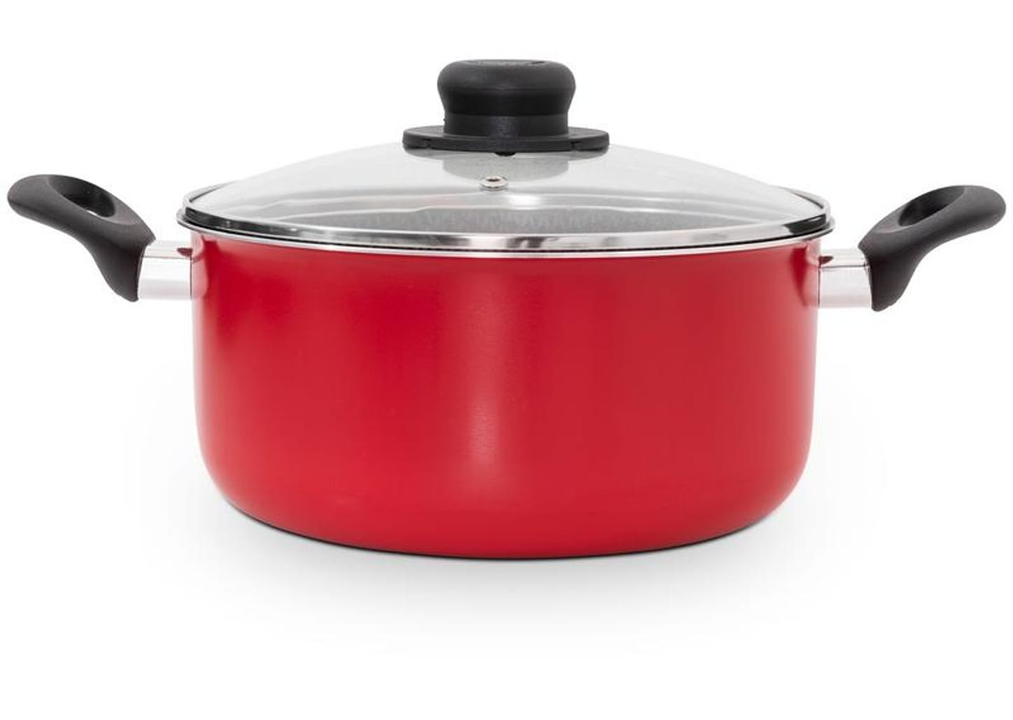 Caçarola Multiflon Antiaderente 26cm 6,3L Vermelho Gourmet