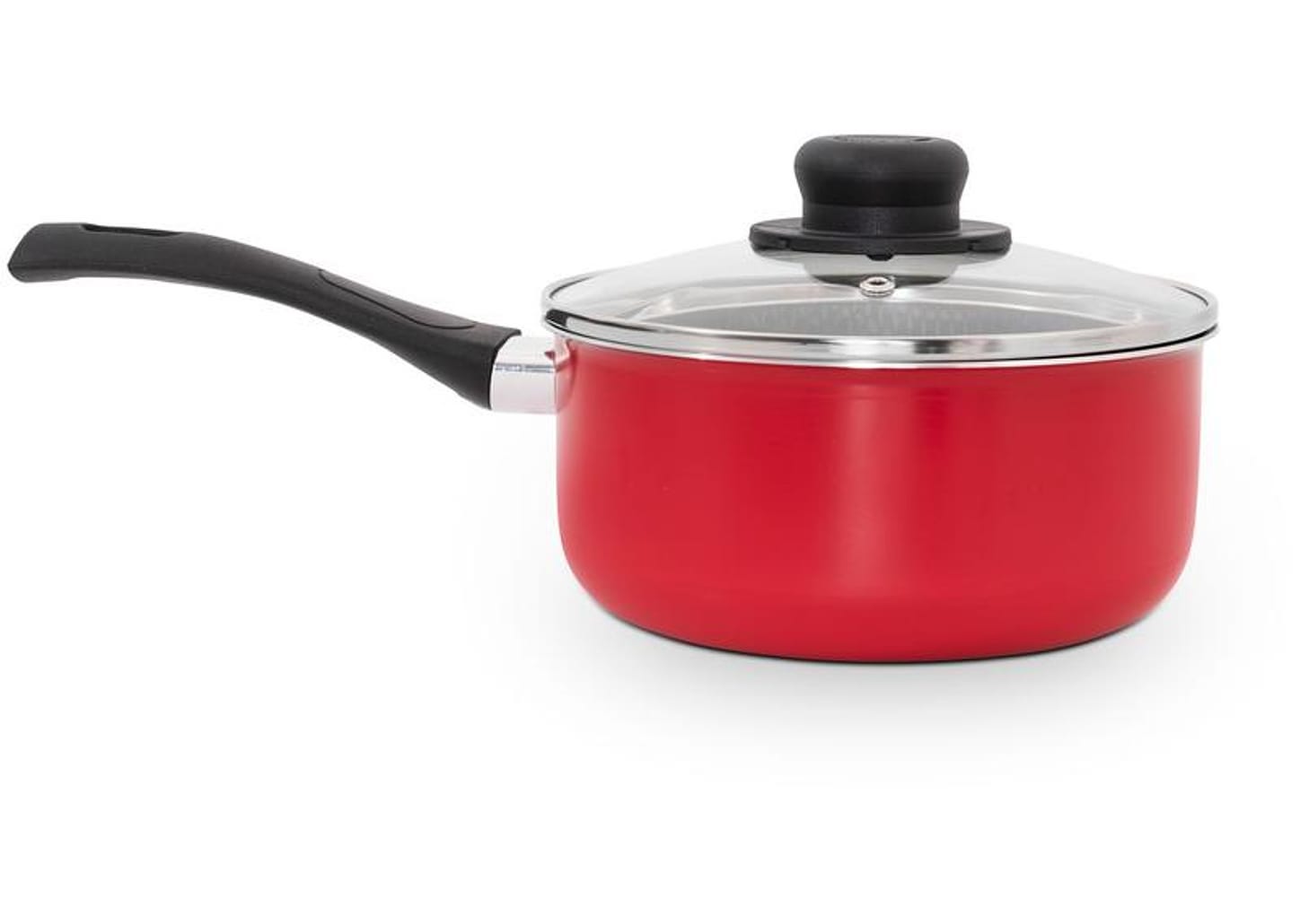 Panela Multiflon Antiaderente de Alumínio Vermelho 20cm 2,7L Gourmet