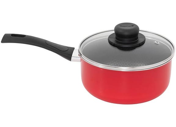 Panela Multiflon Antiaderente de Alumínio Vermelho 20cm 2,7L Gourmet
