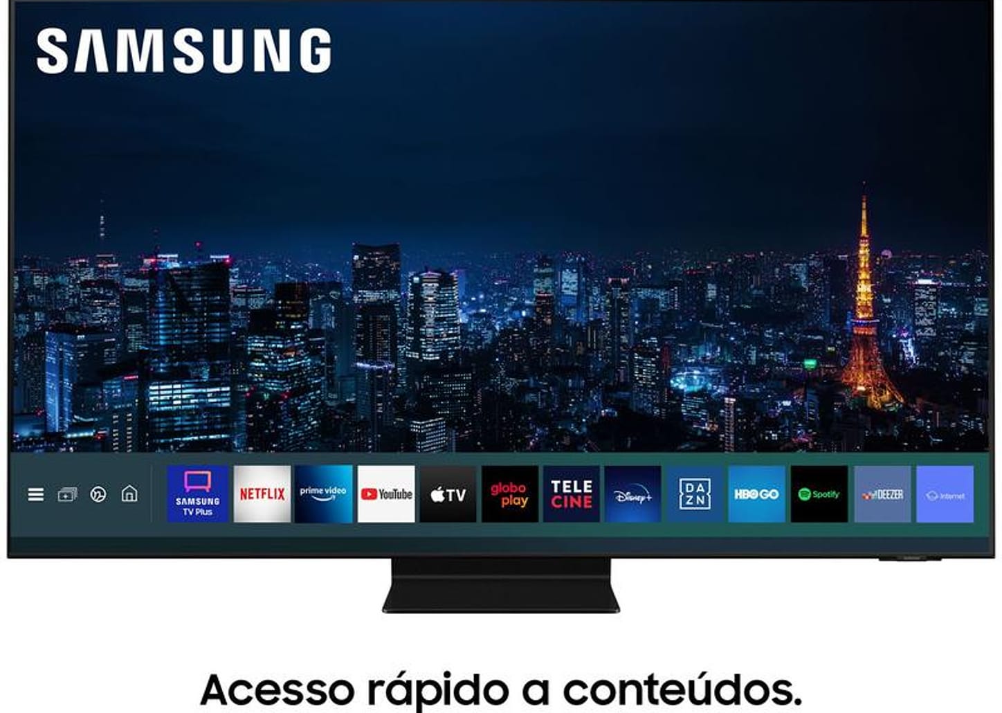 Smart TV Ultra HD 4K Neo QLED 55” Samsung Neo - QN55QN90AAGXZD Wi-Fi Bluetooth HDR 4 HDMI 2 USB