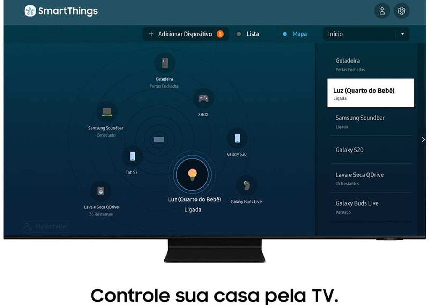 Smart TV Ultra HD 4K Neo QLED 55” Samsung Neo - QN55QN90AAGXZD Wi-Fi Bluetooth HDR 4 HDMI 2 USB