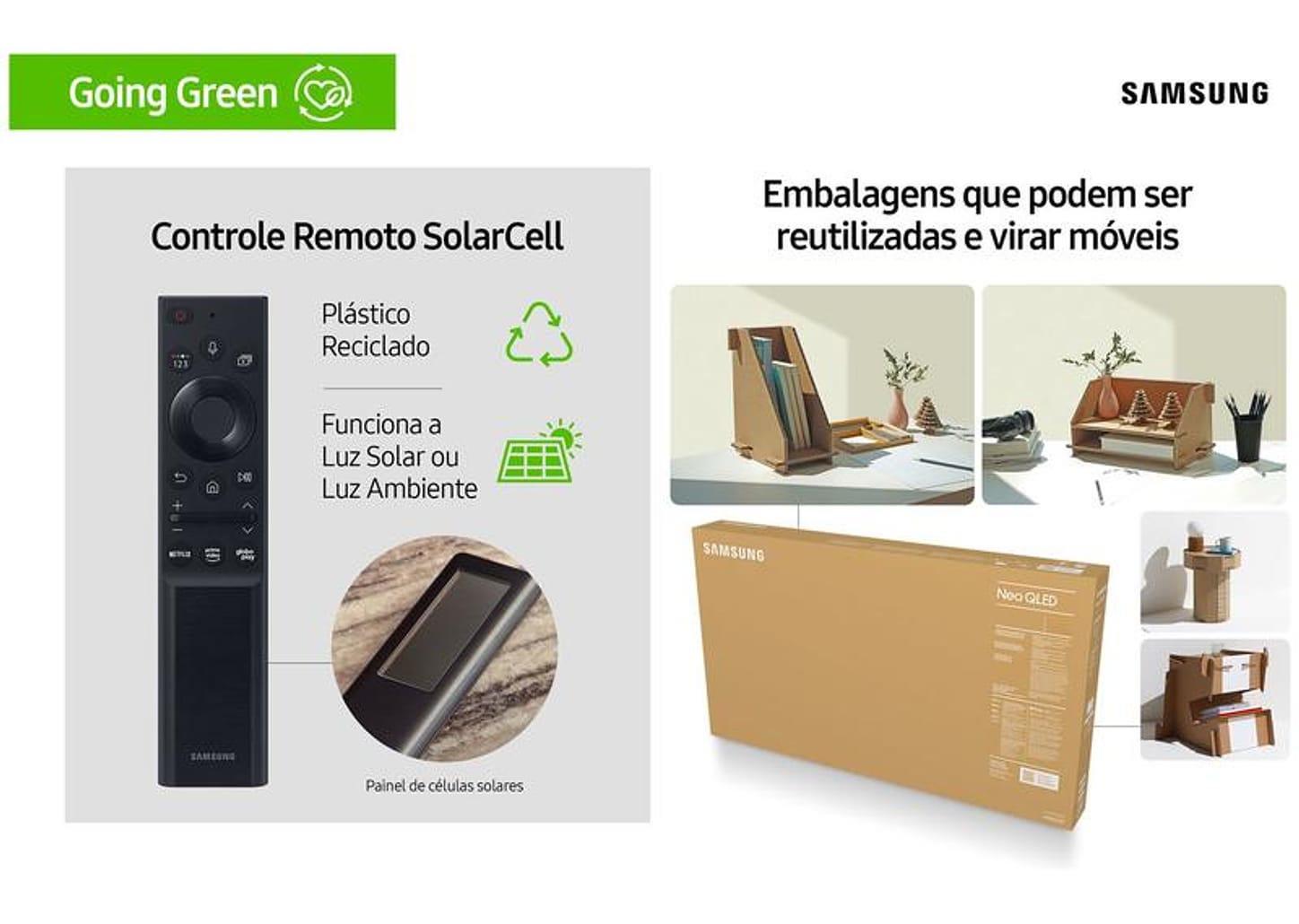 Smart TV Ultra HD 4K Neo QLED 55” Samsung Neo - QN55QN90AAGXZD Wi-Fi Bluetooth HDR 4 HDMI 2 USB