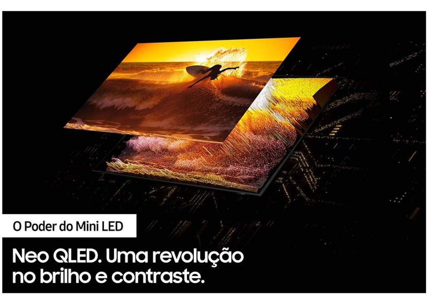 Smart TV Ultra HD 4K Neo QLED 55” Samsung Neo - QN55QN90AAGXZD Wi-Fi Bluetooth HDR 4 HDMI 2 USB