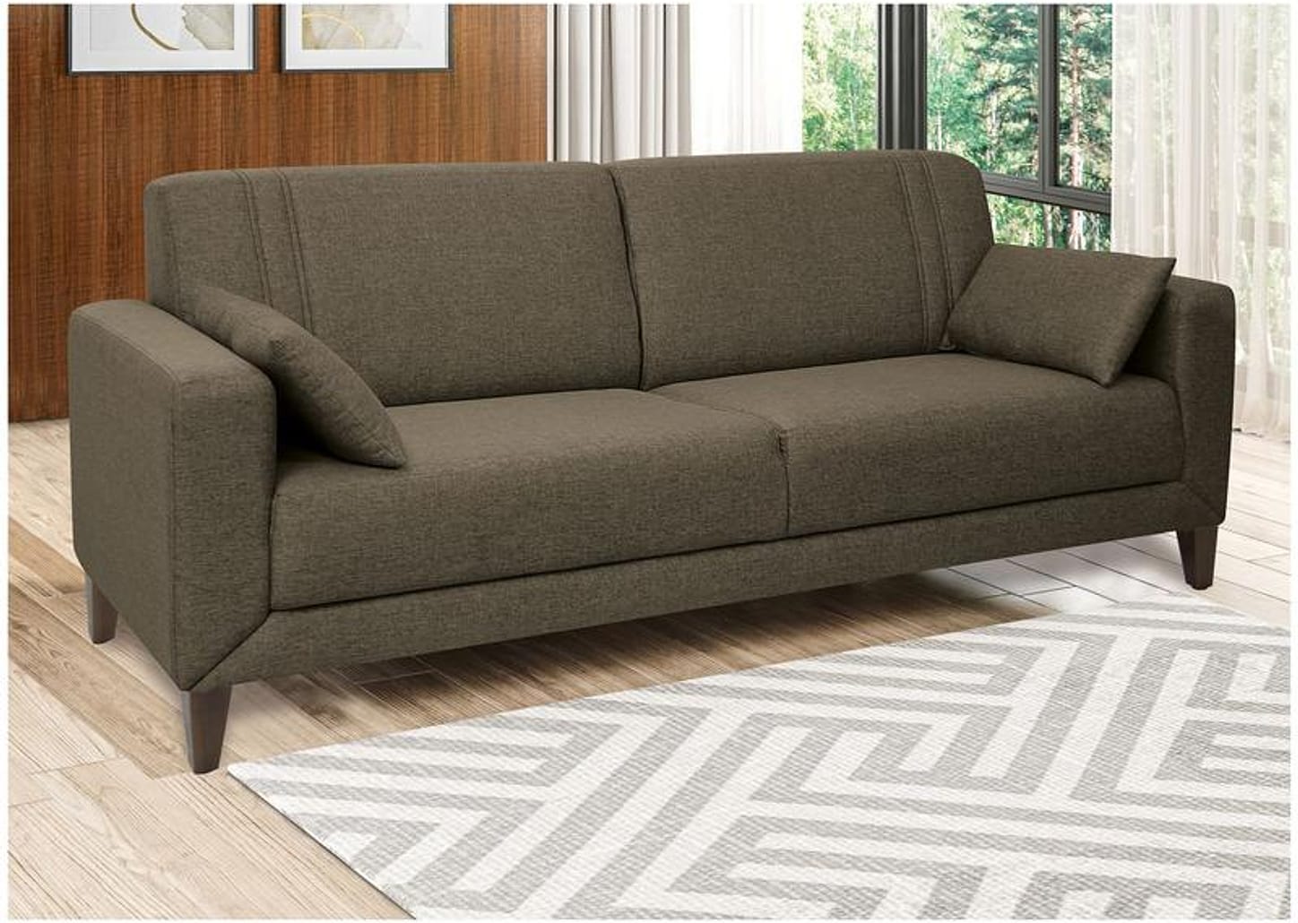 Sofá 4 Lugares Linho Lyon A2 Linoforte