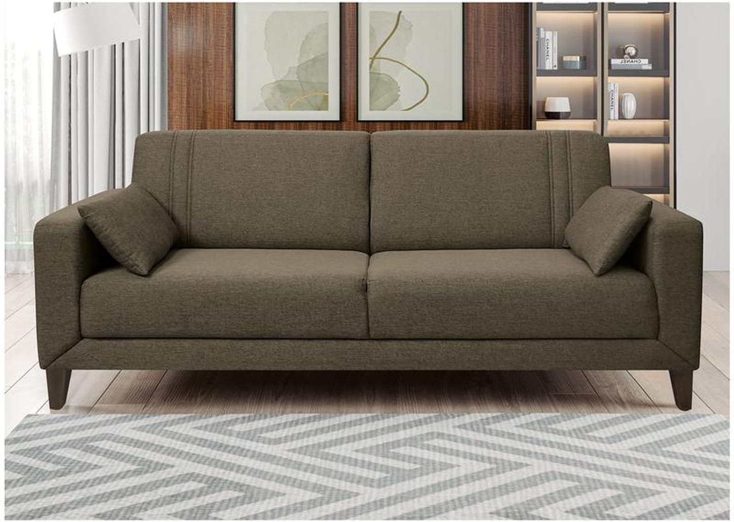 Sofá 4 Lugares Linho Lyon A2 Linoforte