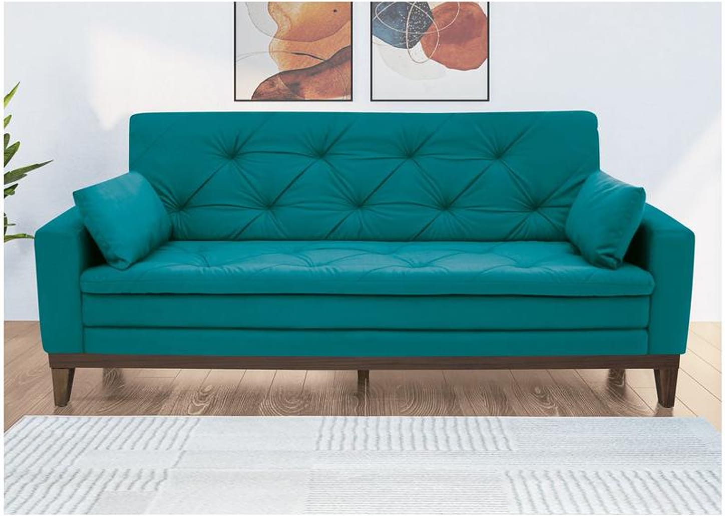 Sofá 4 Lugares Suede Vivaldi Linoforte