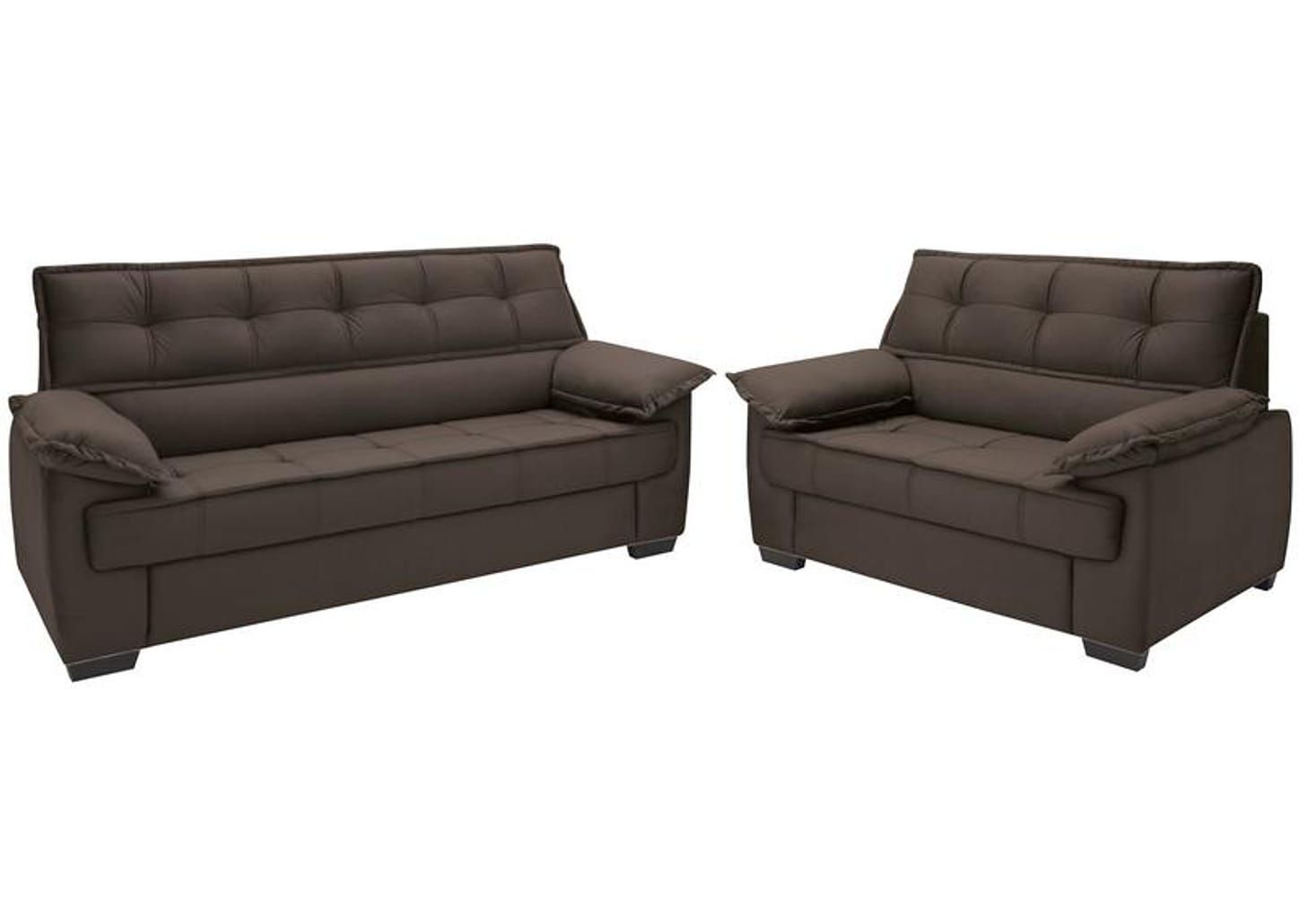 Conjunto de Sofás 2 e 3 Lugares Lisboa Linoforte